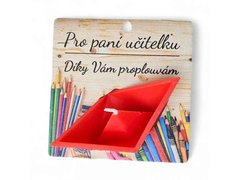 Lodička v kartičce 